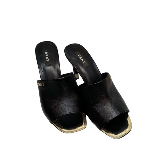 DKNY Bronx Black Gold Dress Sandals Created for Macy's Size 8.5 - Picture 9 of 11